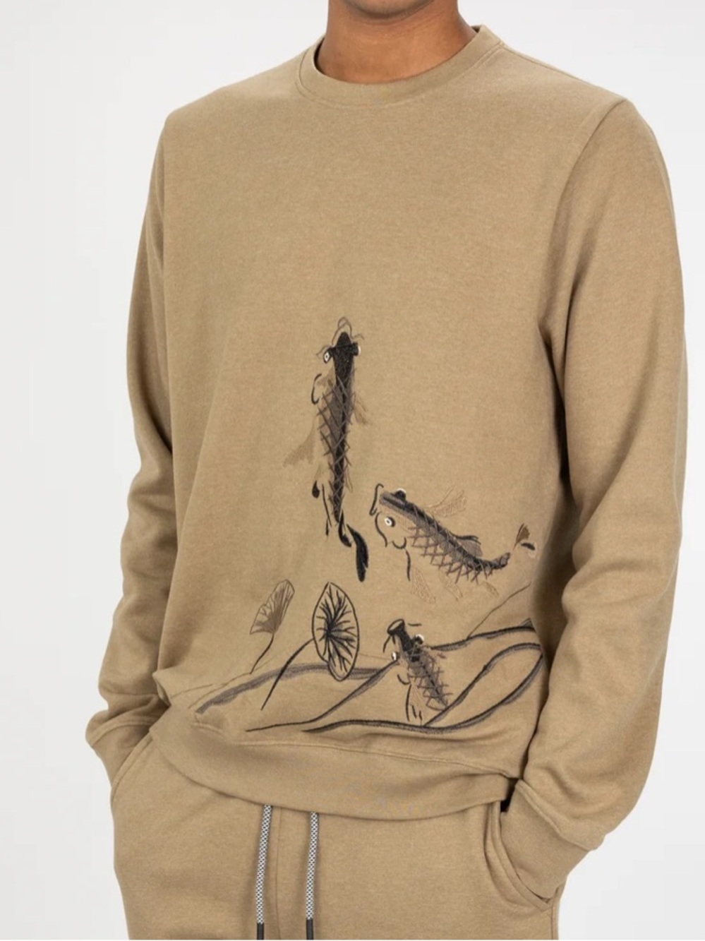Blind Rooster by Ravelheart Embroidered Kou Sweatshirt